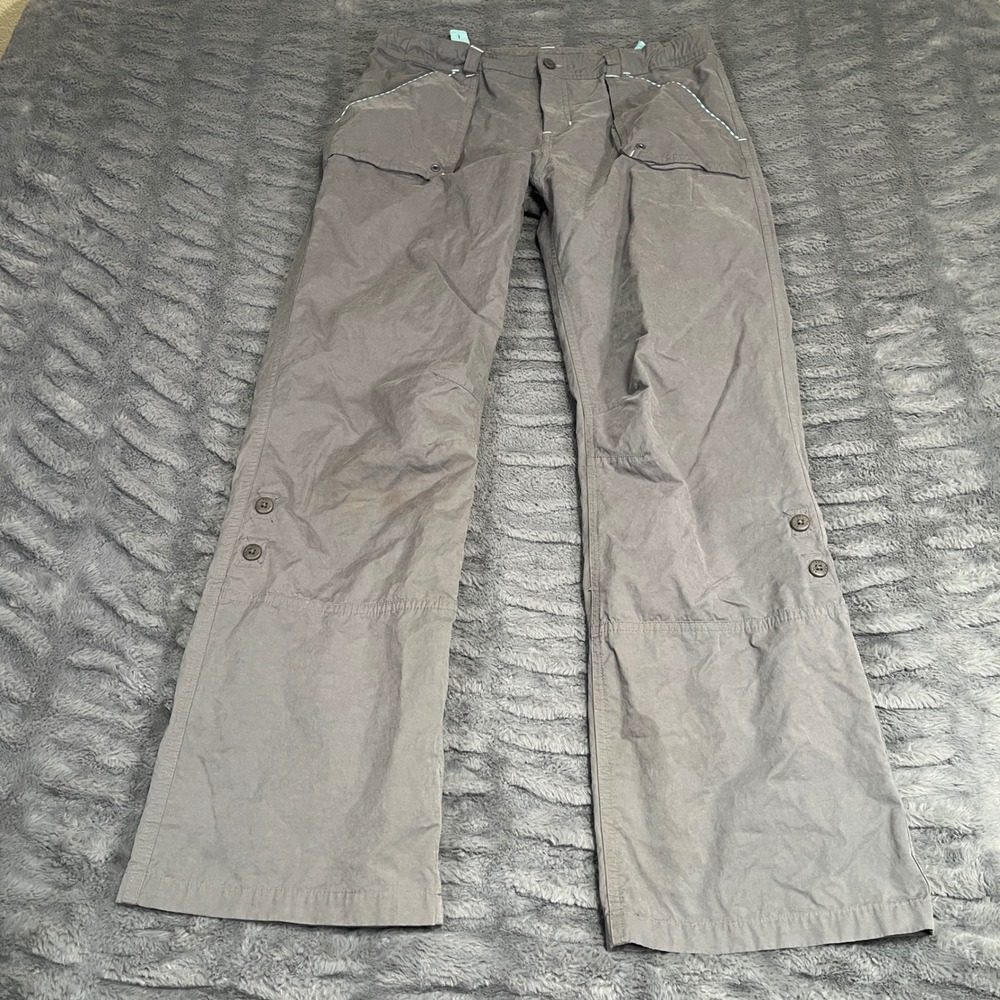 REI Girls XL 18 Gray Hiking Pants UPF 50+ Outdoor Cargo Activewear AN614